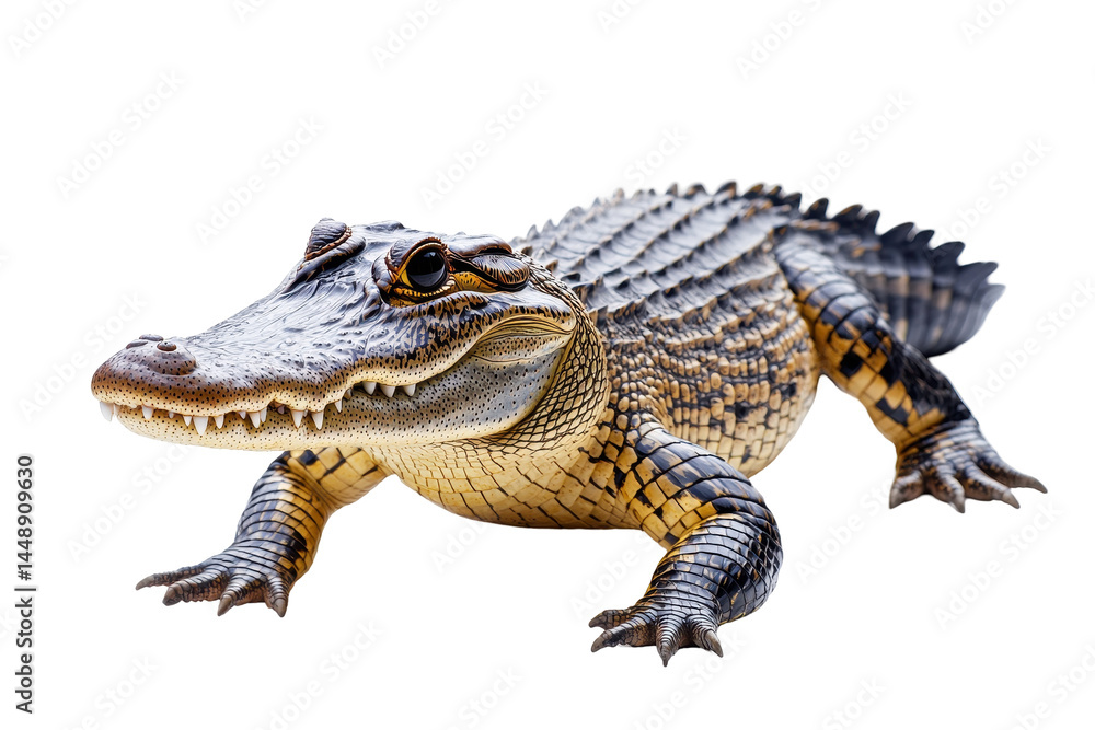 Crocodile on a transparent background showcasing intricate details and textures of its skin and features, ideal for educational or illustrative purposes in various designs Crocodile on a transparent background showcasing intricate details and textures of its skin and features, ideal for educational or illustrative purposes in various designs