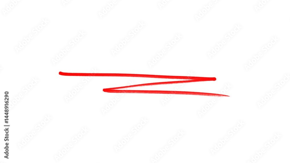 Hand-drawn Red underline highlighter animation, sketching elements on a transparent background. Hand-drawn Red underline highlighter animation, sketching elements on a transparent background.