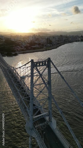 Ponte Hercílio Luz Florianópolis Por do Sol