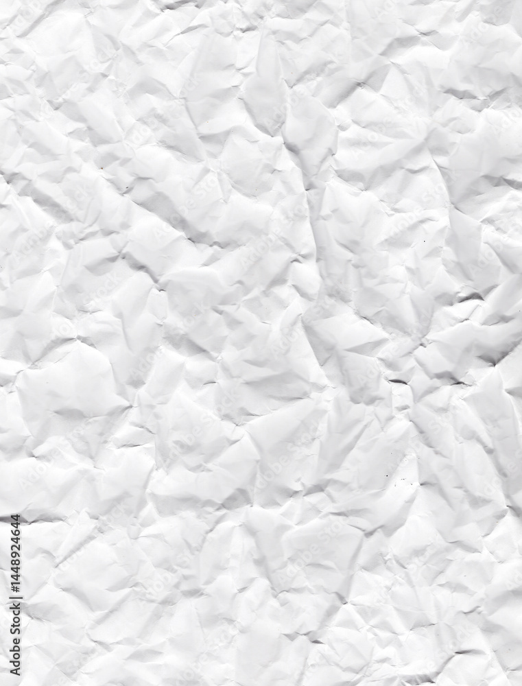 Obraz premium crumpled white paper texture background