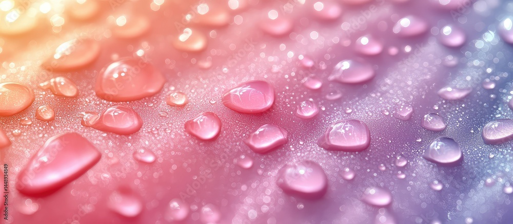 Dewdrops on pastel surface. Dewdrops on pastel surface.