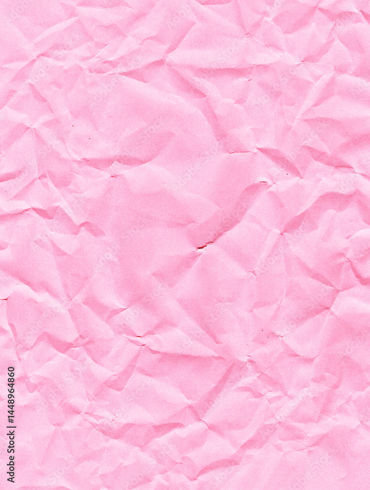 Fototapeta premium folded pink crumpled paper texture background