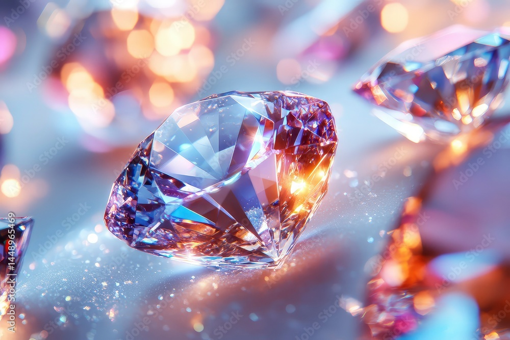 Sparkling Diamonds with Glimmering Light. Sparkling Diamonds with Glimmering Light.