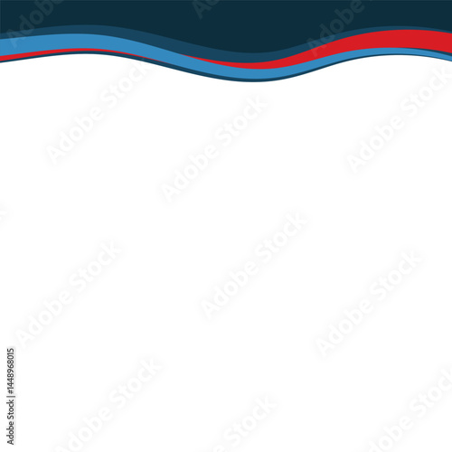 Header Modern Wavy Vector