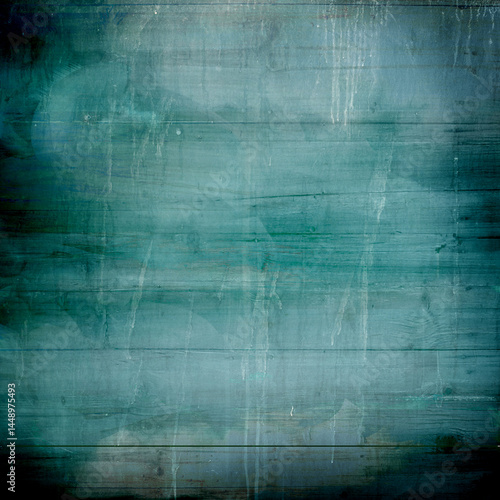 Green wood plank, wooden texture, wood board, abstract background