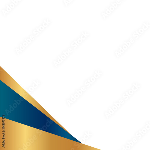Free Download Blue Gold Modern Geometric Shape - GFXLoad