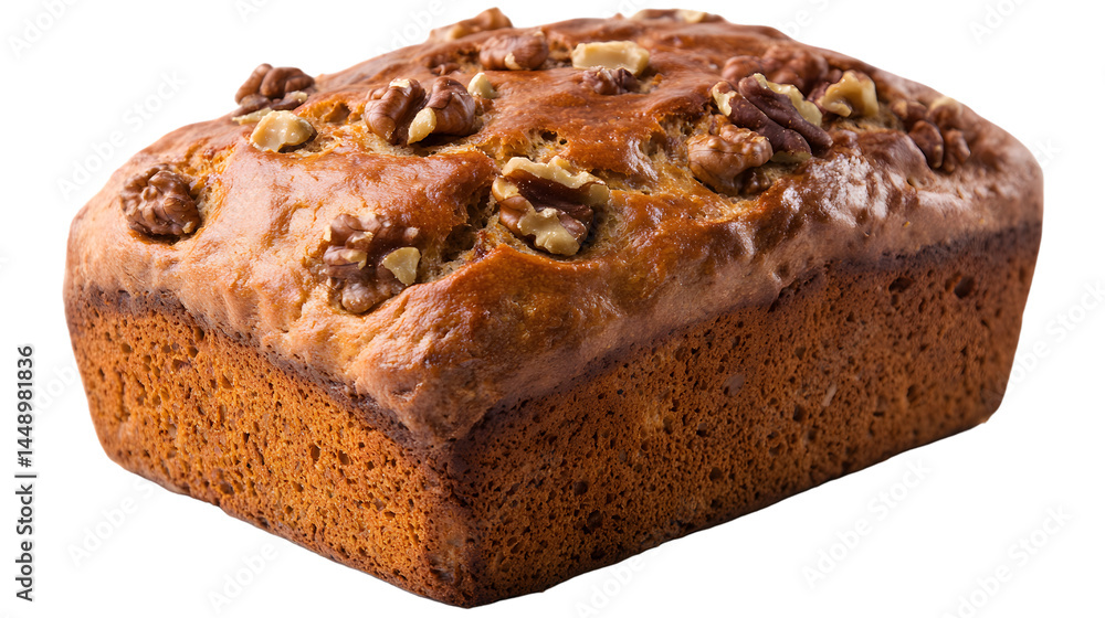 walnut bread isolated on white background walnut bread isolated on white background