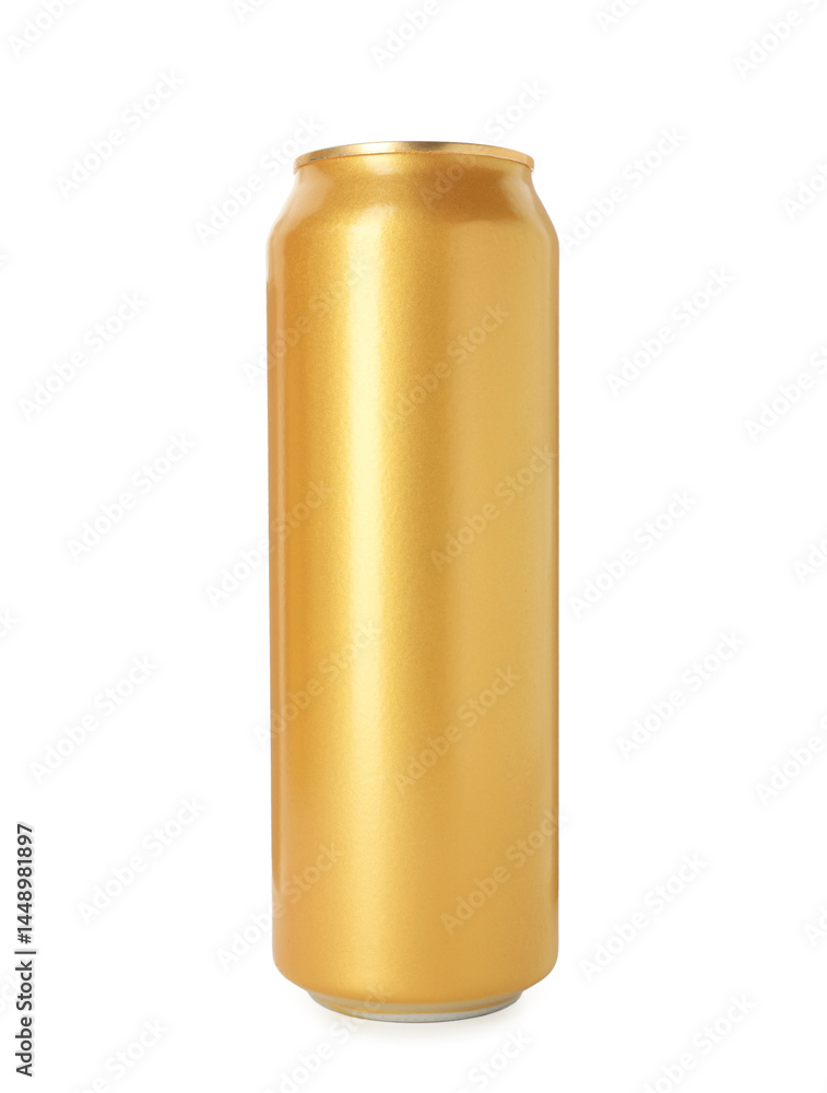 One blank tin can isolated on white One blank tin can isolated on white