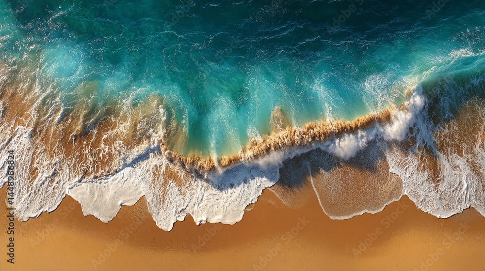 Fototapeta premium Stunning coastal waves