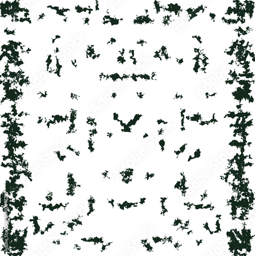 Dirty texture with distorted spots and a visual hint of structural symmetry.