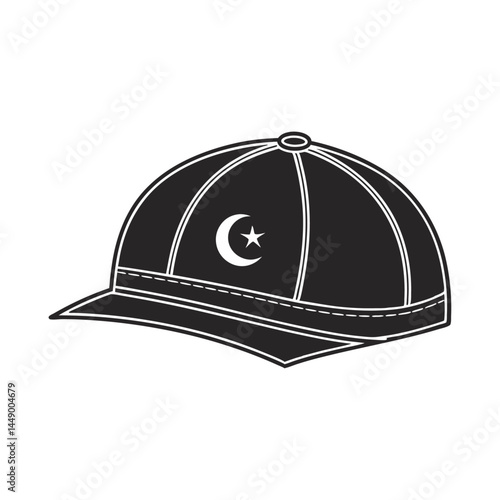 Modern Vector Illustration of a Classic Baseball Cap.

