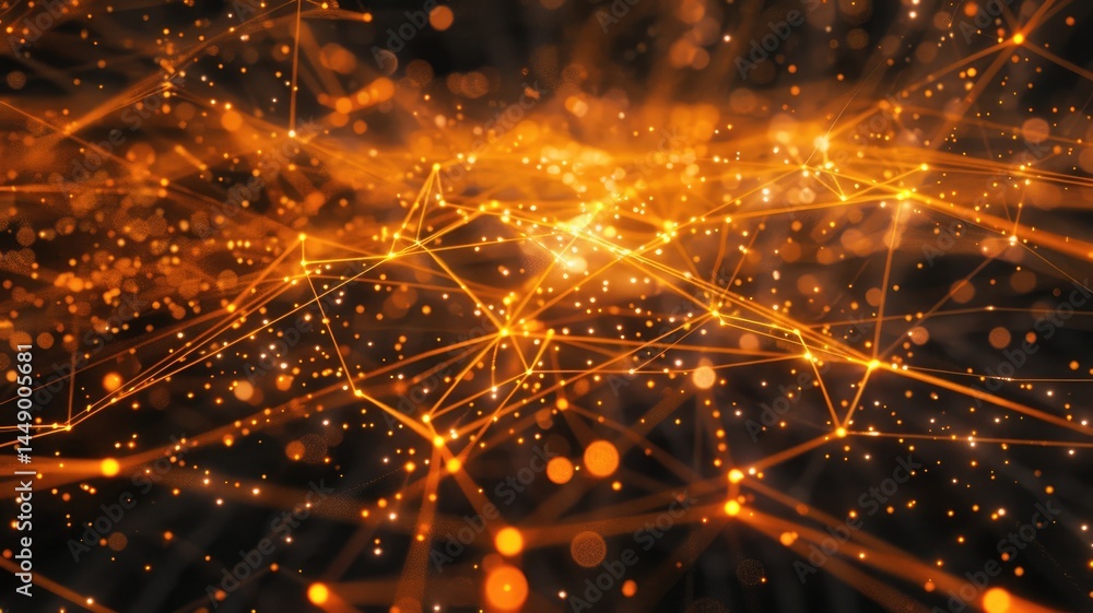 This abstract image showcases a vibrant network of converging lines and lights, symbolizing technology and data connections in a dynamic digital environment. This abstract image showcases a vibrant network of converging lines and lights, symbolizing technology and data connections in a dynamic digital environment.