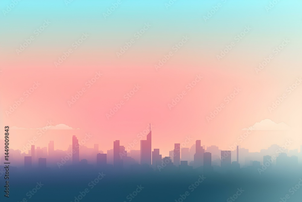 sunset over city sunset over city
