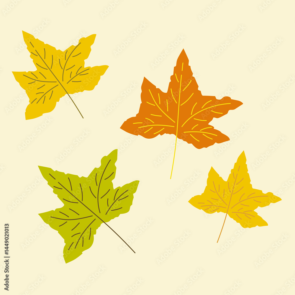 autumn maple leaves design template autumn maple leaves design template
