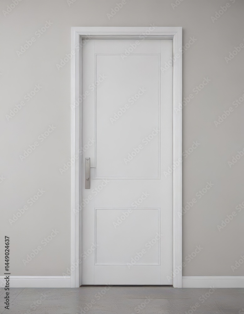 Crisp white door, subtle handle detail Clean lines, modern aesthetic , home, detail, simple Crisp white door, subtle handle detail Clean lines, modern aesthetic , home, detail, simple