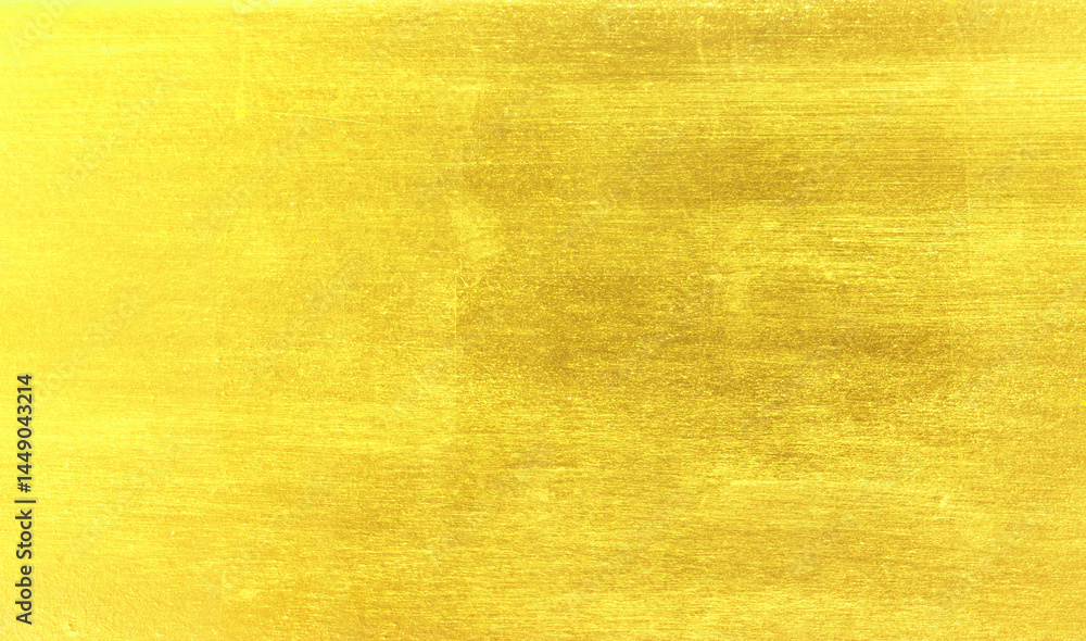 Obraz premium Shiny yellow leaf gold foil texture