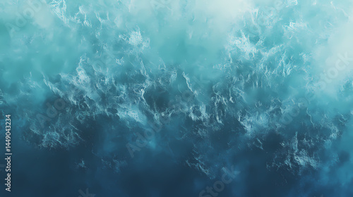 Teal blue gradient background with noise texture. suitable for web header banner poster design. [Dream Architectures] | Whisper Halls | soft sounds. Illustration