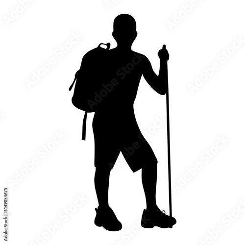 People doing Camping %26 Hiking pose silhouette