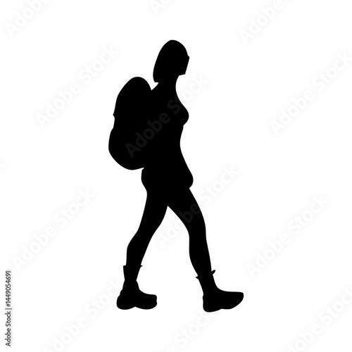 People doing Camping %26 Hiking pose silhouette