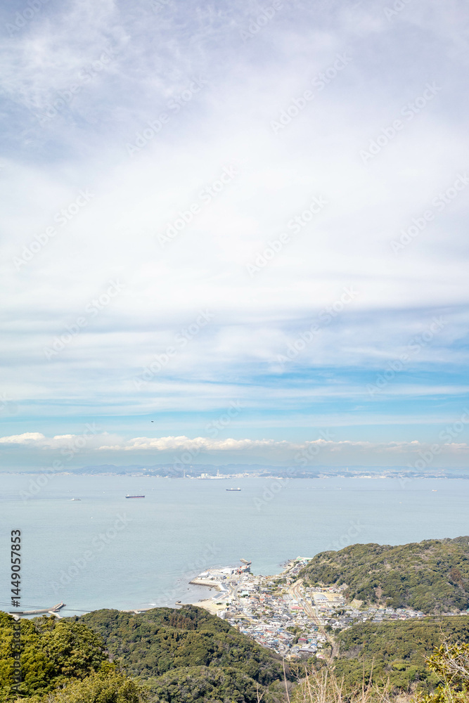 Fototapeta premium 千葉県南部の海と空が綺麗な街