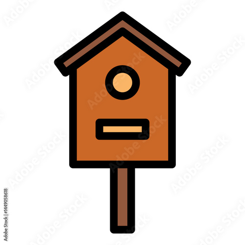 wooden bird house