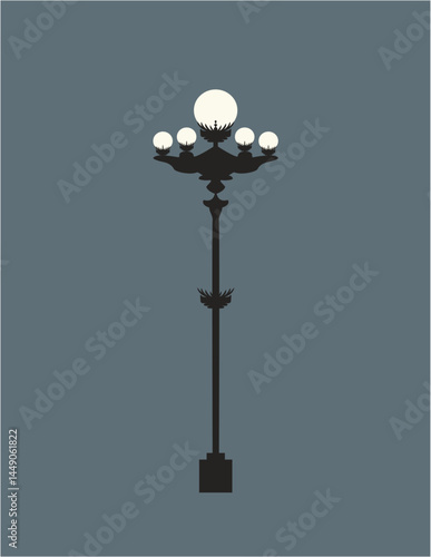 old fashioned street lamp, lamp, bright, light, street, lantern, sky, pole, post, lamppost, streetlight, metal, electric, object, city, old,  electricity, architecture, antique, bulb, design, vintage,