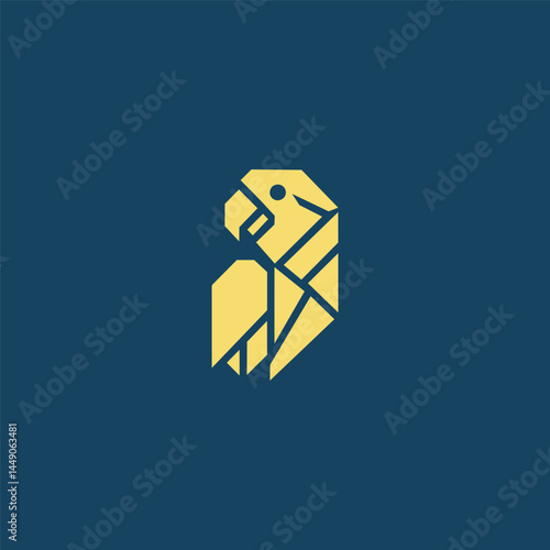 Parrot logo in vibrant geometric art style.
