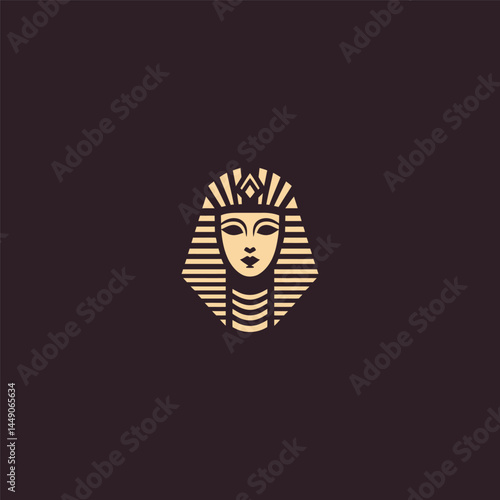 Cleopatra logo in bold geometric illustration style.