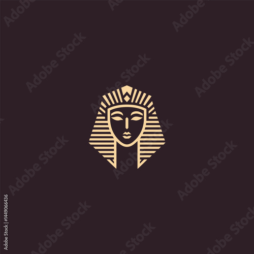 Cleopatra logo in bold geometric illustration style.
