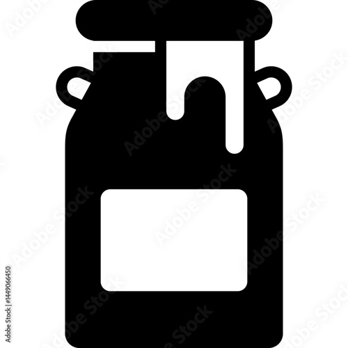 milk icon illustration design with solid