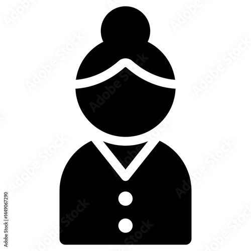 여자 직원 아이콘