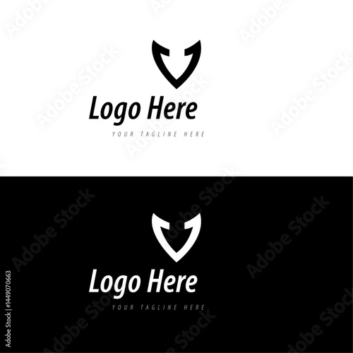 Modern creative minimalist and professional logo design for V .