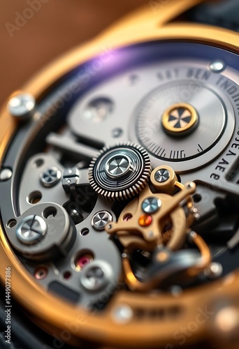 Wallpaper Mural close up of a watch with a gold case Torontodigital.ca