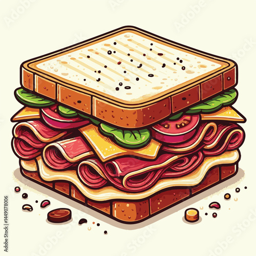 sandwich, meat, food, delicious, beef, cheese, sauerkraut, meal, grilled, bread, reuben, lunch, american, cabbage, cuisine, corned beef, pastrami, tasty, background, rye bread, rye, sliced, restaurant