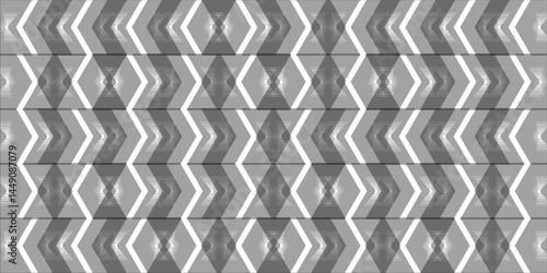 abstract black white stripe line. geometric triangle texture background. hexagon pattern. retro styled concept