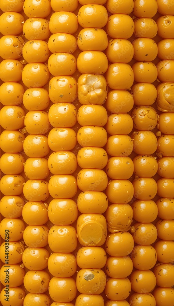 Fototapeta premium Golden Corn Kernel Close-Up