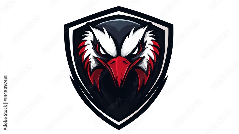 Obraz premium Eagle Logo Shield Design