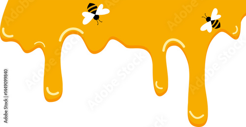 Honey Melting Illustration