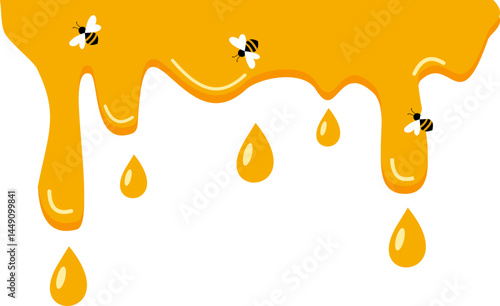 Honey Melting Illustration