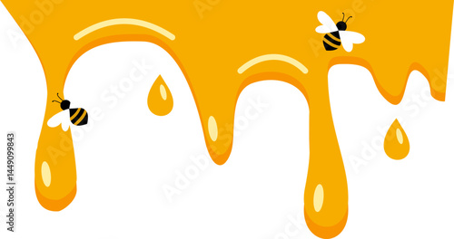 Honey Melting Illustration