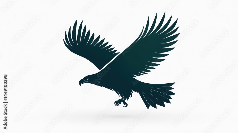 Naklejka premium Eagle in Flight - Graphic Design