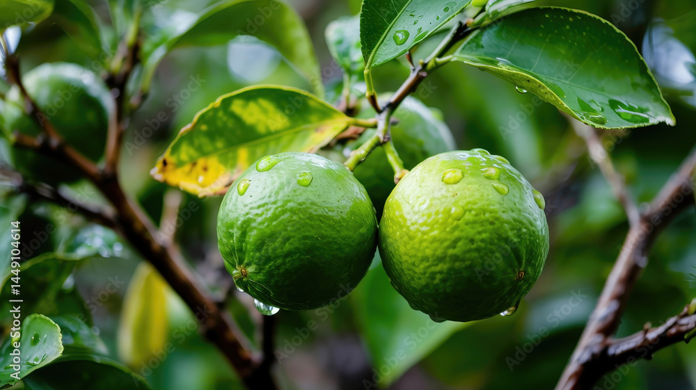 Fresh Limes on Tree Fresh Limes on Tree