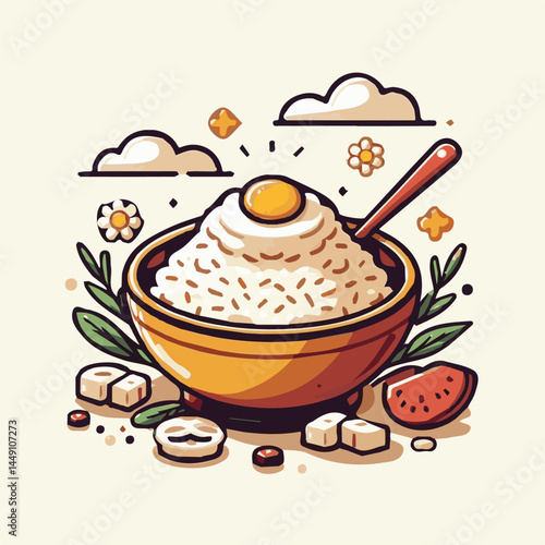 food, rice, risotto, dish, dinner, meal, plate, gourmet, italian, cuisine, lunch, cheese, parmesan, healthy, background, delicious, traditional, tasty, cooked, homemade, vegetable, recipe, top view, m