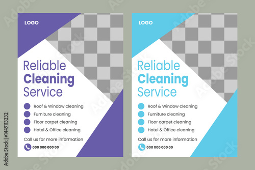  Cleaning Services Flyer Template Vector
