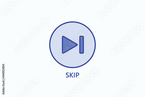 Free Download Skip Icon Or Logo Isolated Illustration - GFXLoad