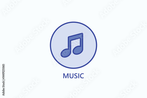Music Icon Or Logo Isolated Illustration
