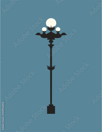 old fashioned street lamp, lamp, bright, light, street, lantern, sky, pole, post, lamppost, streetlight, metal, electric, object, city, old,  electricity, architecture, antique, bulb, design, vintage,