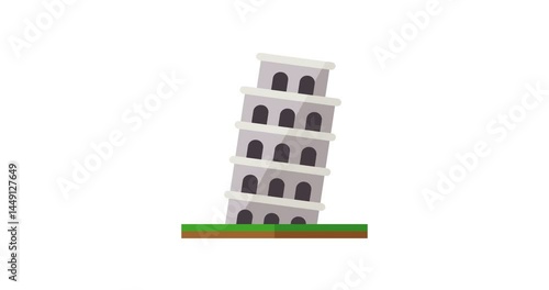 4K footage of the Leaning Tower of Pisa, showcasing its distinctive tilt and historic Romanesque architecture. Perfect for travel documentaries, cultural heritage videos, and content about Italy’s ico