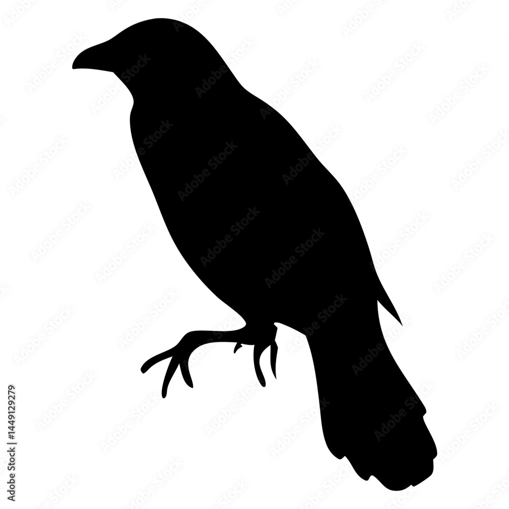 Flying Bird Silhouette – Black Vector Illustration of Bird in Flight Flying Bird Silhouette – Black Vector Illustration of Bird in Flight
