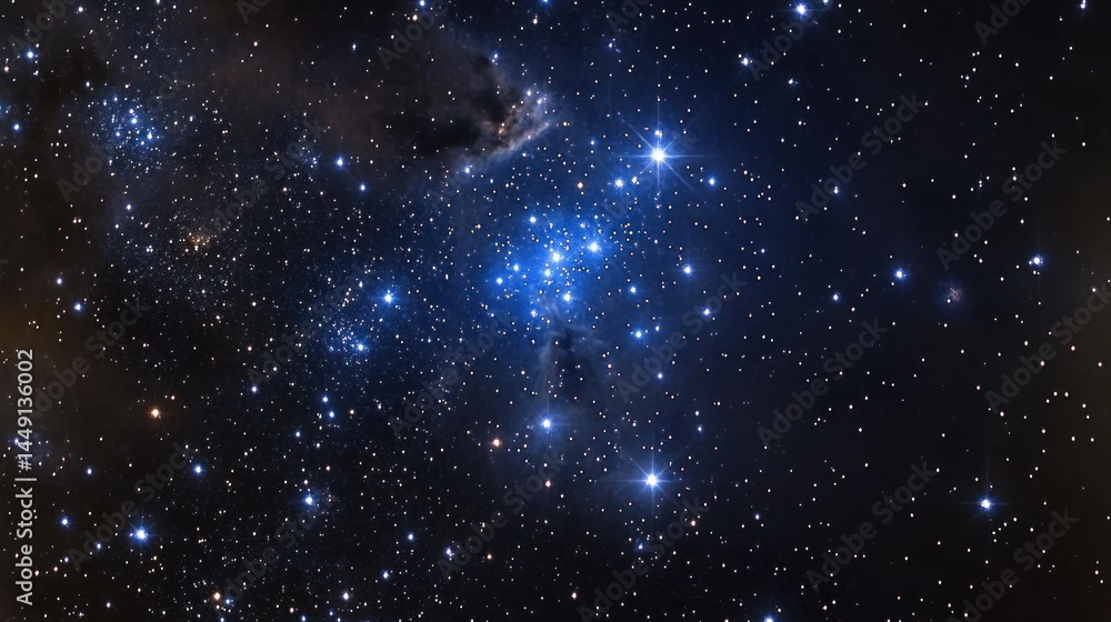 Fototapeta premium Star cluster in deep space